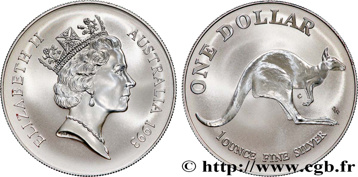 AUSTRALIA 1 Dollar Kangourou 1996 Canberra MS 
