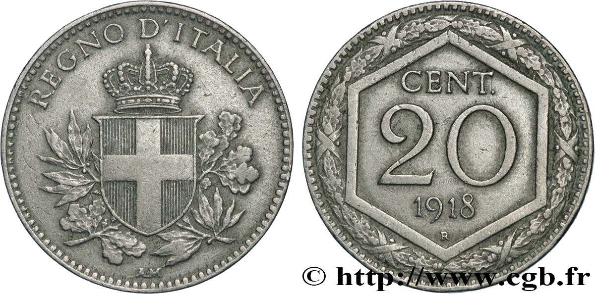 ITALIA 20 Centesimi 1918 Rome BB 