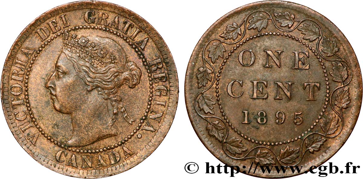 CANADA 1 Cent Victoria 1895  SUP 