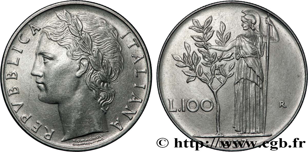 ITALIE 100 Lire 1957 Rome TTB+ 