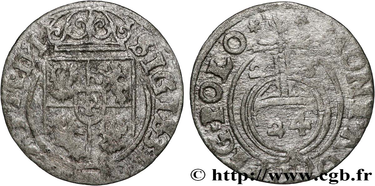 POLOGNE - ROYAUME DE POLOGNE - SIGISMOND III VASA 1 Półtorak / 3 Polker / 1/24 Thaler Sigismond III Vasa 1624 Cracovie TB+ 