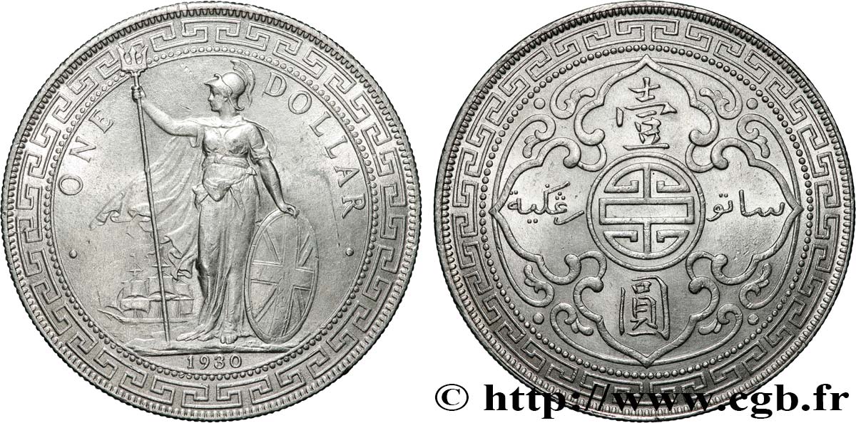 GRANDE-BRETAGNE - GEORGES V Trade dollar 1930 Bombay SPL 
