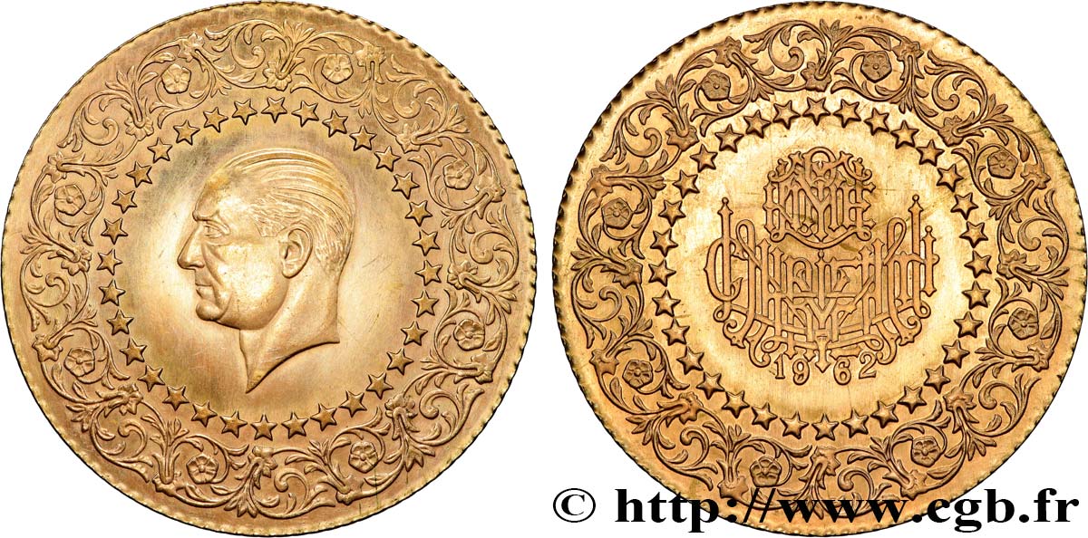 TURQUIE 250 Kurush Mustafa Kemal Atatürk série des  monnaies de luxe 1962  SPL 