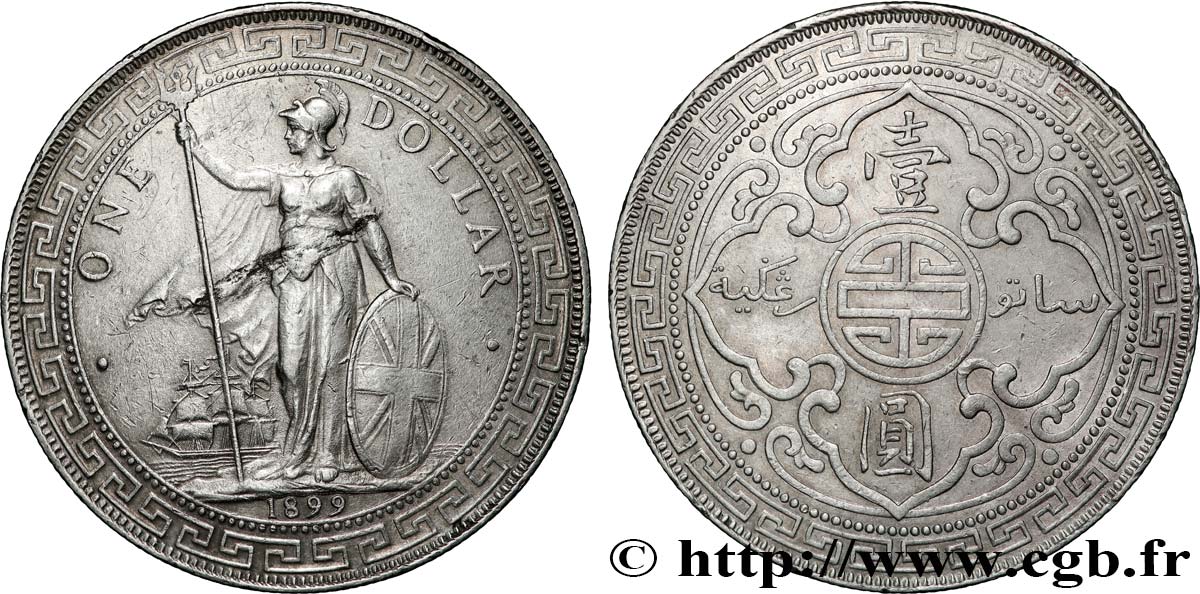 GROßBRITANNIEN - VICTORIA Trade dollar 1899 Bombay SS 