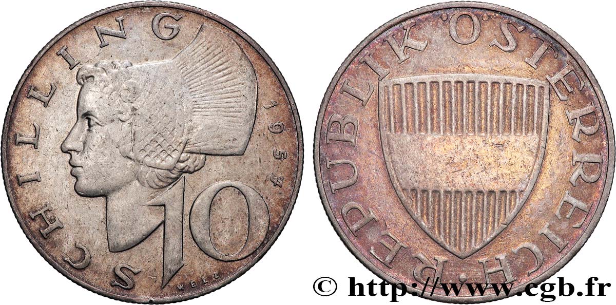 AUTRICHE 10 Schilling 1957  TTB 