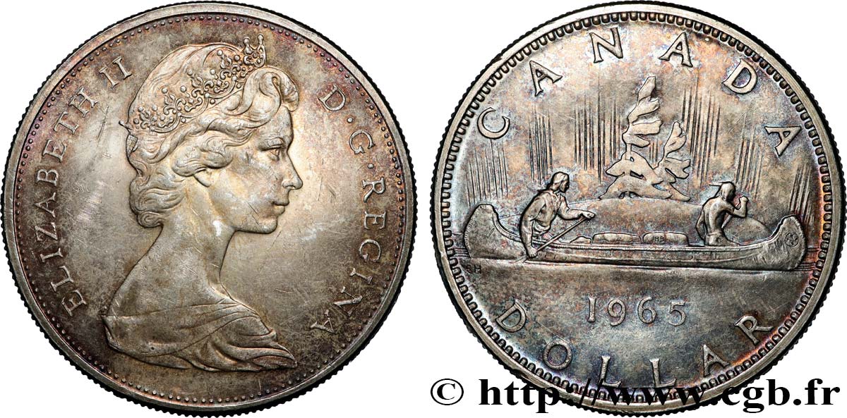 CANADA 1 Dollar Elisabeth II 1965  AU 