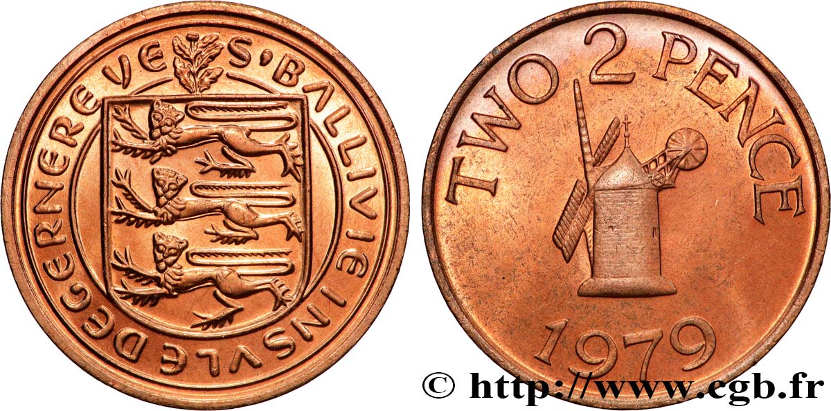 GUERNSEY 2 Pence 1979  MS 