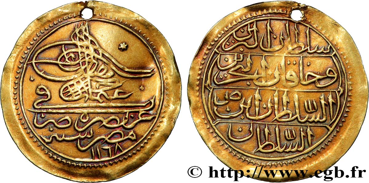 TURQUIE 1 Zeri Mahbub Osman III AH 1168  1754  TTB 