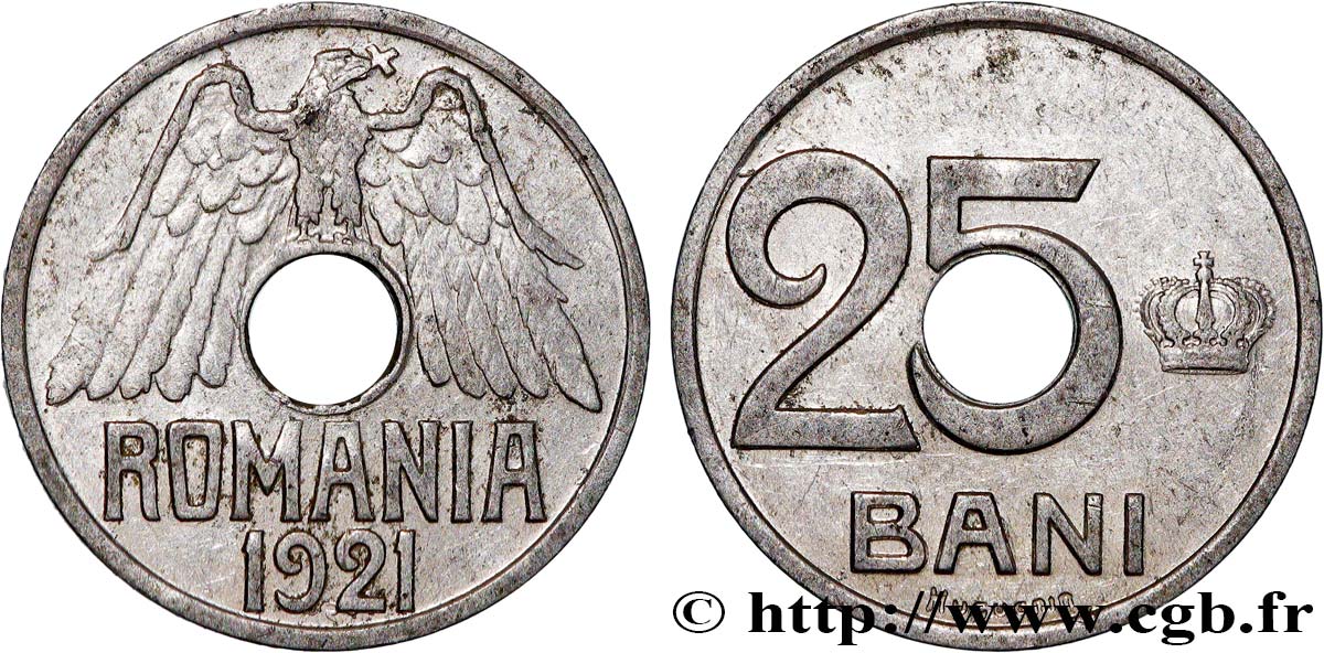 ROUMANIE 25 Bani 1921  TTB+ 