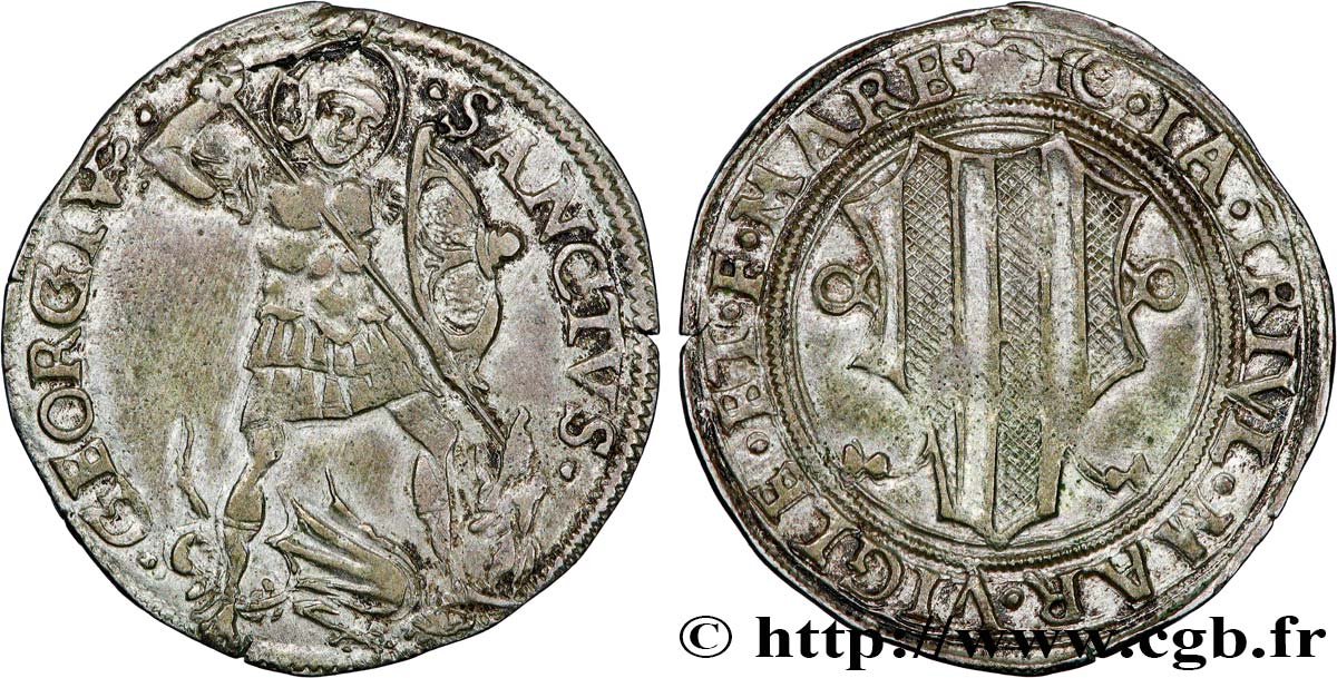 SUIZA - CANTÓN DE LOS GRISONES Grosso de 6 soldi - Val Mesolcina, Johann Jakob Trivulzio (1487-1518)  MBC 