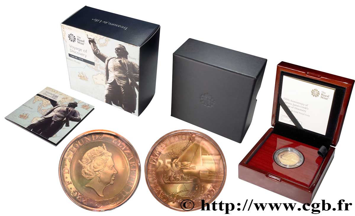 UNITED KINGDOM 2 Pounds Proof 250e Anniversaire du voyage de James Cook 2020  MS 