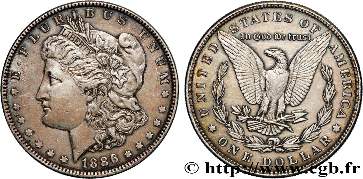 UNITED STATES OF AMERICA 1 Dollar type Morgan 1886 Philadelphie AU 