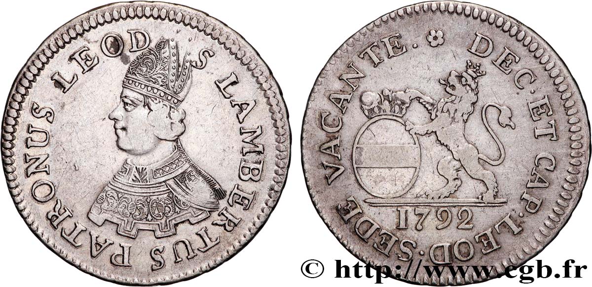 LIÈGE ÉVÊCHÉ DE LIÈGE SIÈGE VACANT 1 Escalin Évéché de Liège St