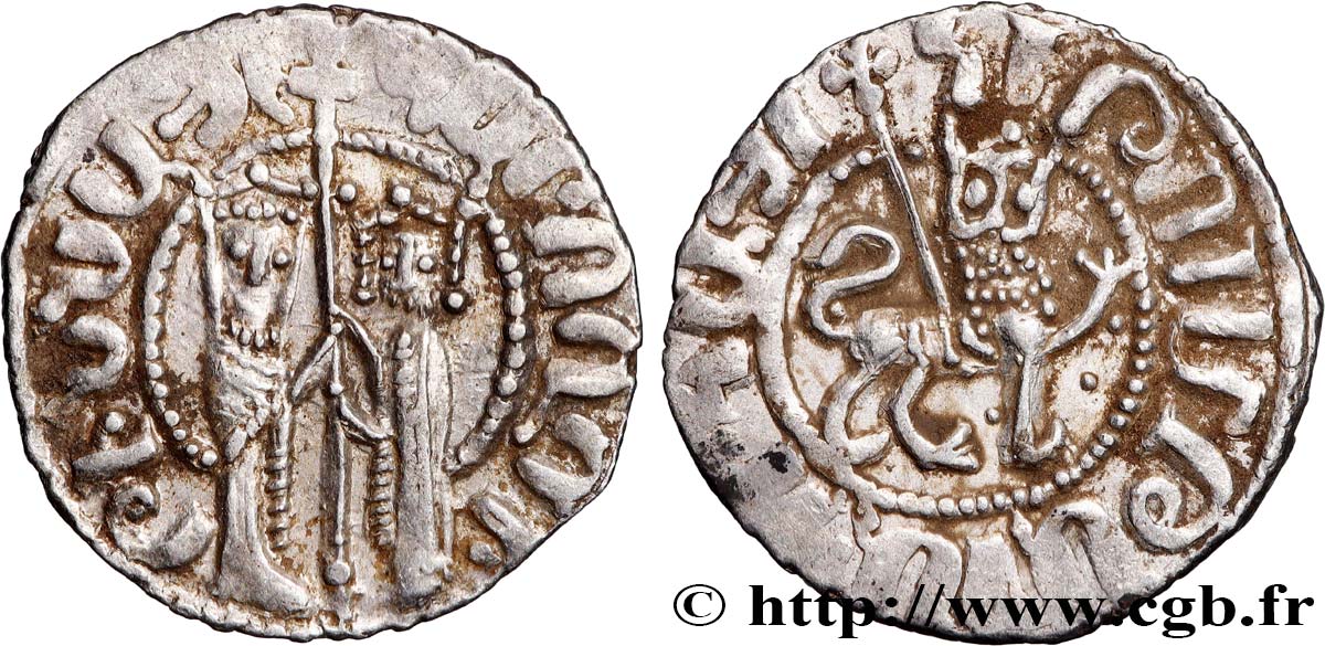 CILICIA - KINGDOM OF ARMENIA - HETHUM and ISABELLA Tram c. 1250 Atelier indéterminé AU 