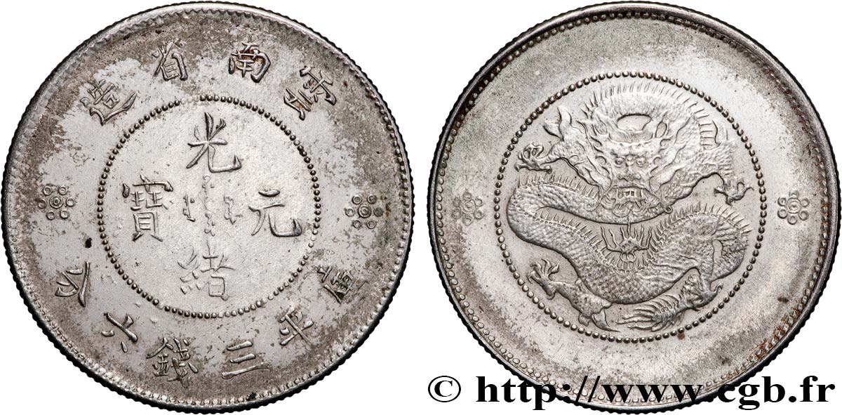 CHINA 50 Cents Province du Yunnan 1911  MBC 