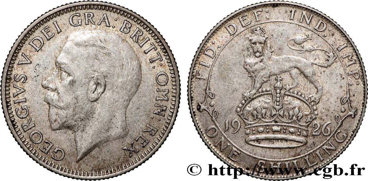 VEREINIGTEN KÖNIGREICH 1 Shilling Georges V 1926 Londres SS 