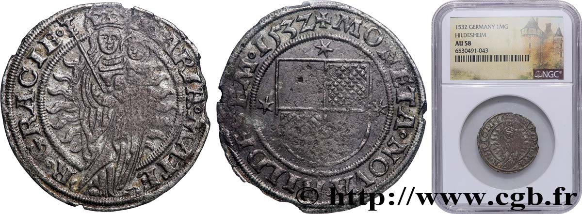 ALEMANIA Mariengroschen - Ville d’Hildesheim 1532  EBC58 NGC