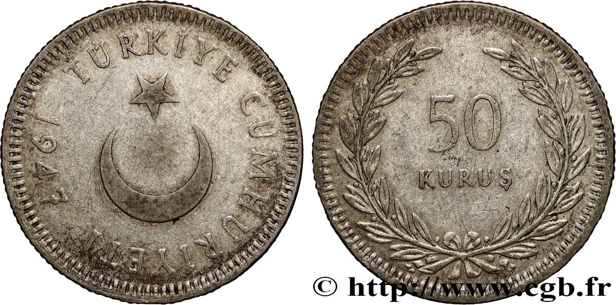 TURQUíA 50 Kurus 1947  MBC 
