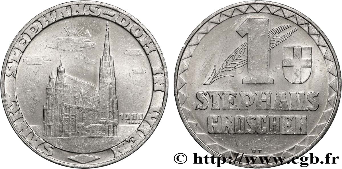 AUSTRIA 1 Stephansgroschen - Burgenland 1950  MBC+ 