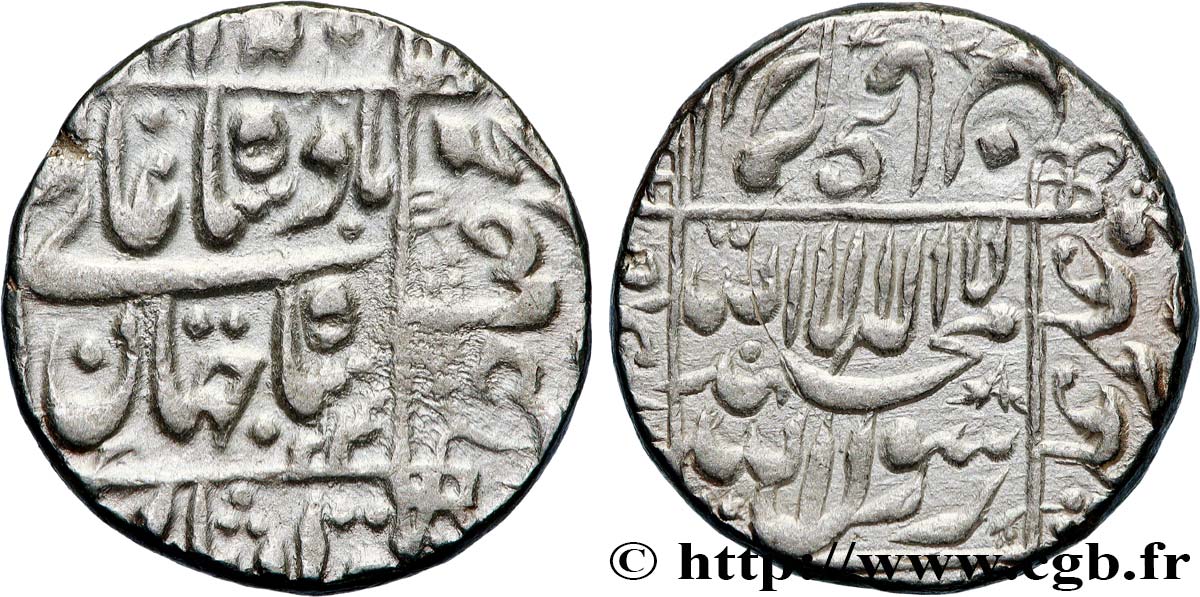 INDIEN - MOGULREICH -SHAH JAHAN Roupie 1628-1658  SS 