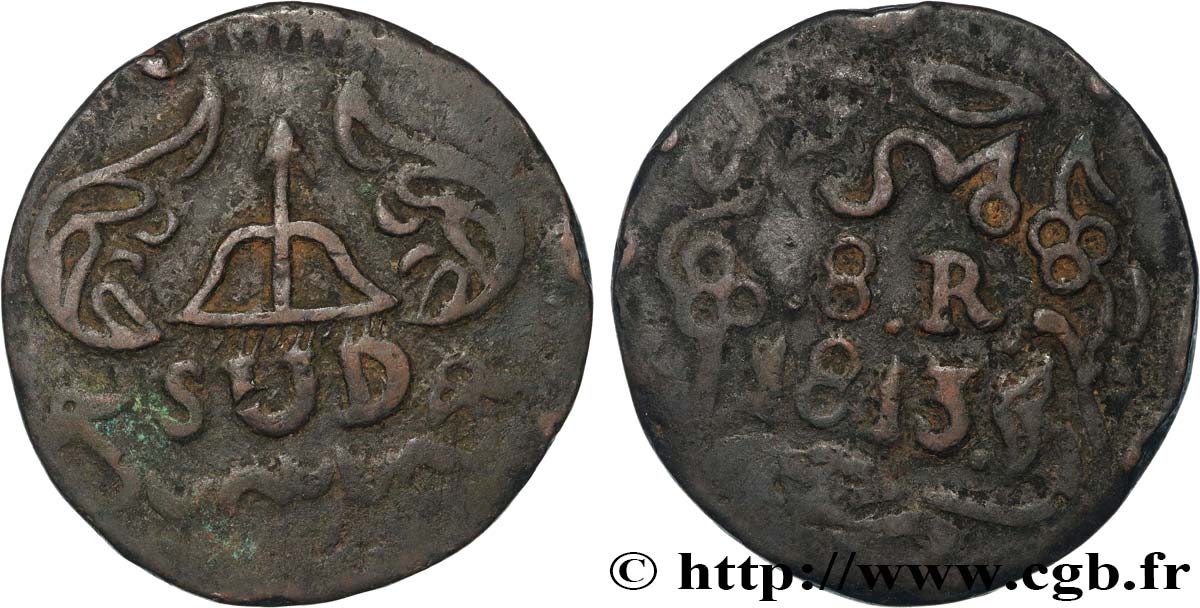 MÉXICO 8 Reales Province de Oaxaca, monnayage insurgé 1813  BC 