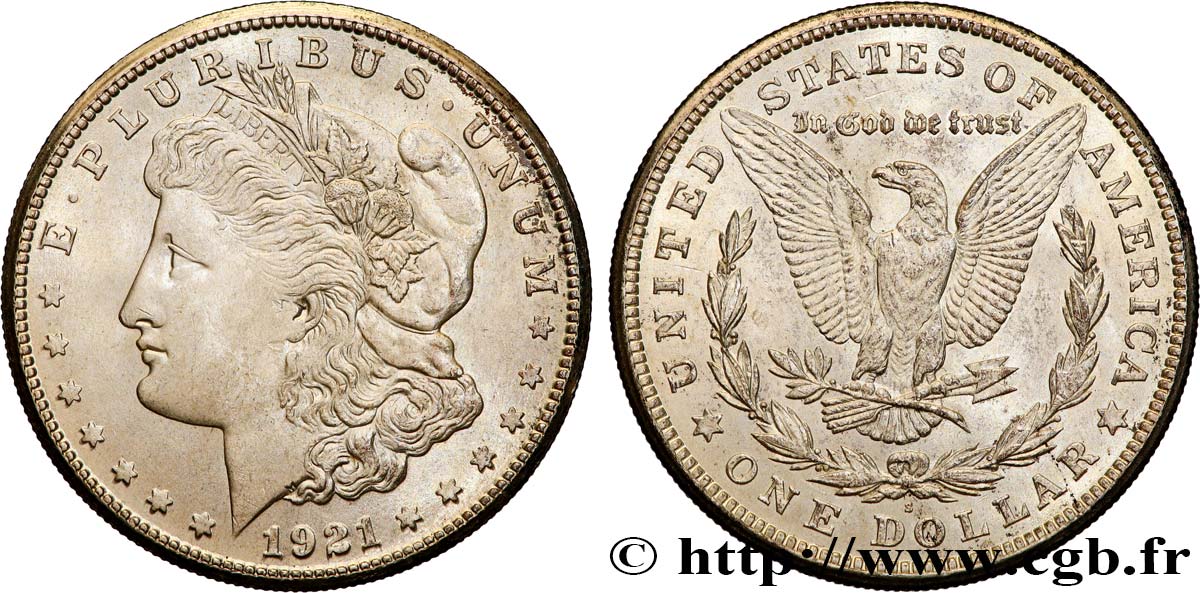 ÉTATS-UNIS D AMÉRIQUE 1 Dollar type Morgan 1921 San Francisco SUP 