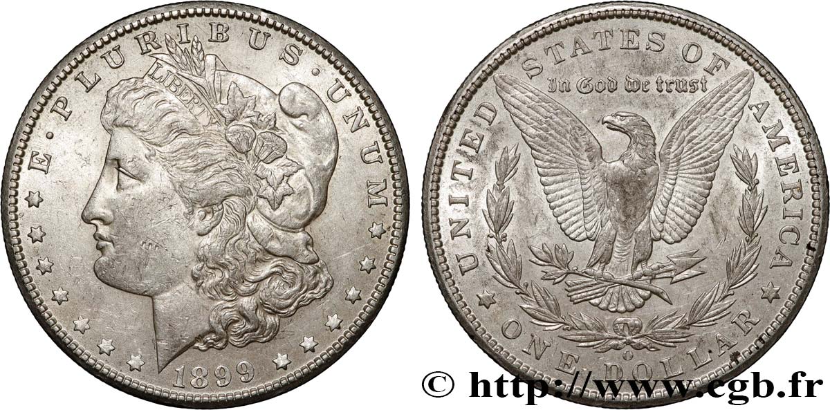 ÉTATS-UNIS D AMÉRIQUE 1 Dollar Morgan 1899 Nouvelle-Orléans TTB+ 