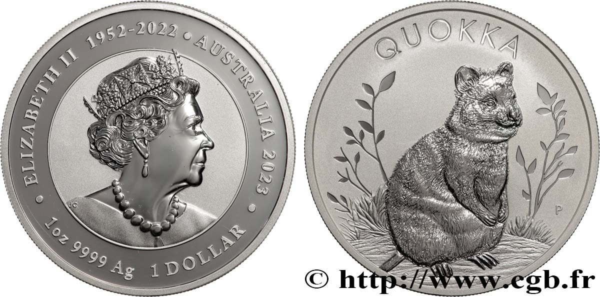 SILVER INVESTMENT 1 Oz - 1 Dollar Proof Quokka 2023  FDC 