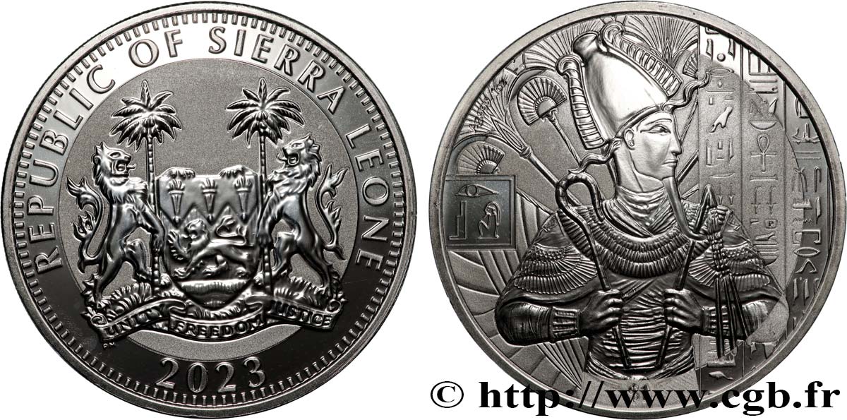 SILVER INVESTMENT 1 Oz - 1 Dollar Osiris Dieux égyptiens 2023  ST 