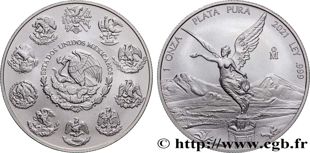 SILVER INVESTMENT 1 Oz - 1 Once aigle / Victoire ailée 2021  MS 