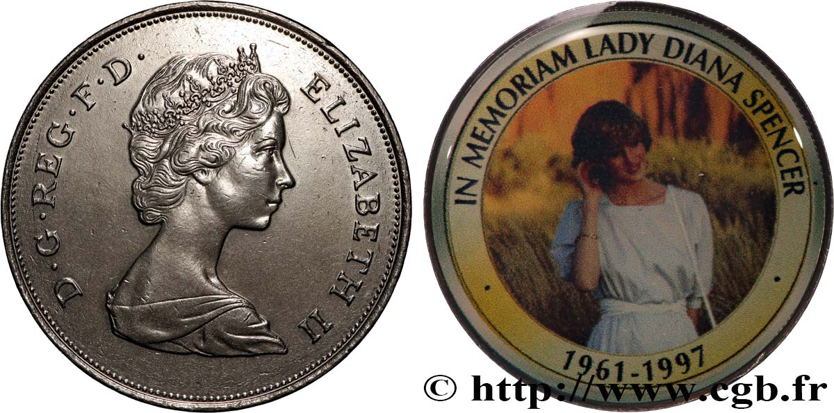 ROYAUME-UNI 1 Crown 20e anniversaire de la mort de Lady Diana Spencer (2017)  TTB 