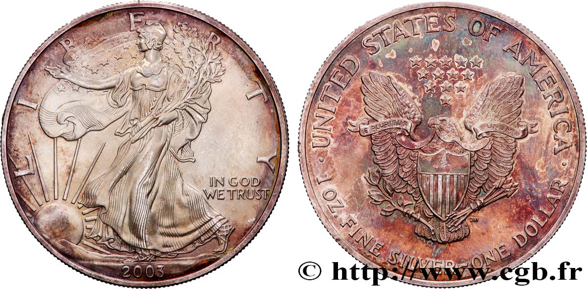VEREINIGTE STAATEN VON AMERIKA 1 Dollar type Liberty Silver Eagle 2003  fST 