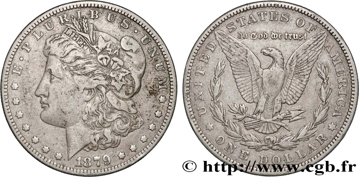 ESTADOS UNIDOS DE AMÉRICA 1 Dollar type Morgan 1879 Philadelphie MBC 