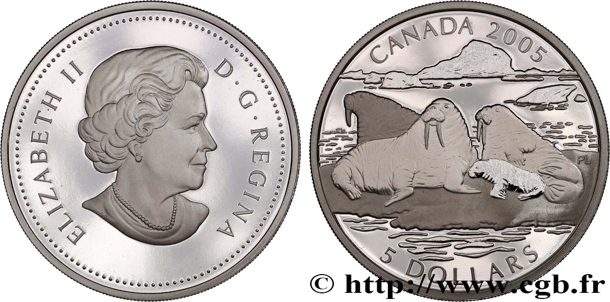 CANADá
 5 Dollars Proof Morse 2005  SC 