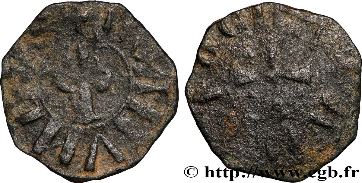 CRUSADES - PRINCIPALITY OF ANTIOCHUS - BOHEMOND  V Pougeoise  n.d. Antioche q.BB 