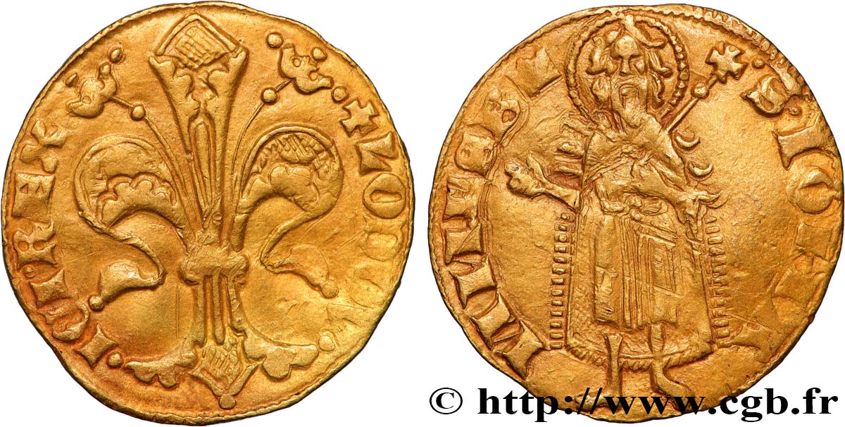 HUNGARY - LOUIS Ier Florin d or c. 1342-1382  fVZ 