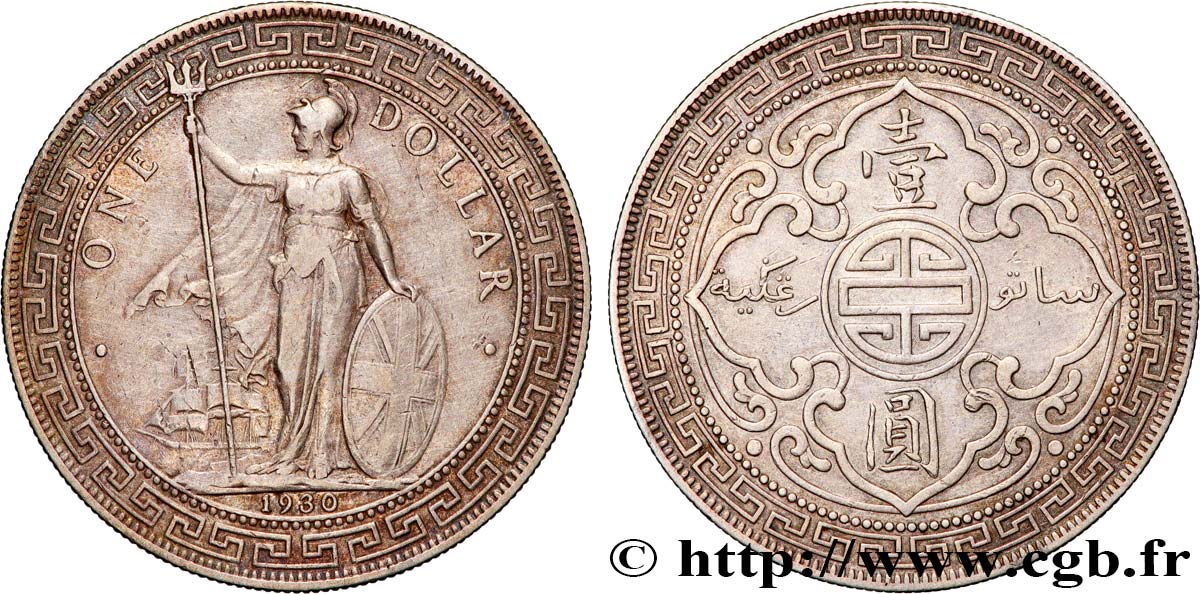 GRANDE-BRETAGNE - GEORGES V Trade dollar 1930 Bombay TTB 