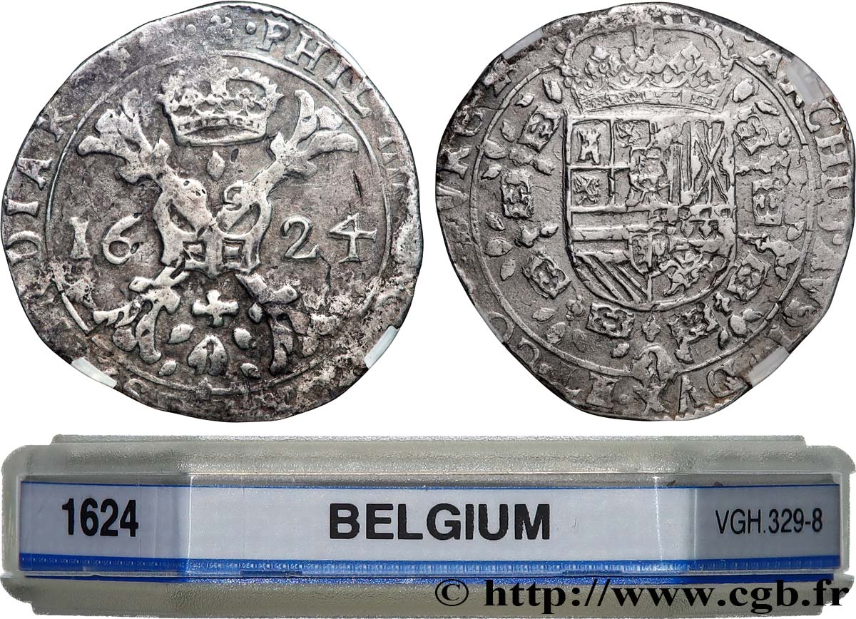 COUNTRY OF BURGUNDY - PHILIPPE IV OF SPAIN Patagon 1624 Dole MBC GENI