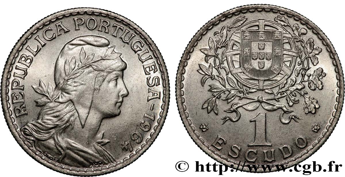 PORTUGAL 1 Escudo 1964  SUP 
