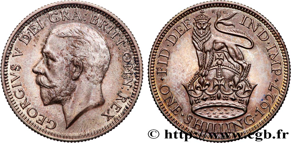 REGNO UNITO 1 Shilling Georges V 1927 Londres MS 