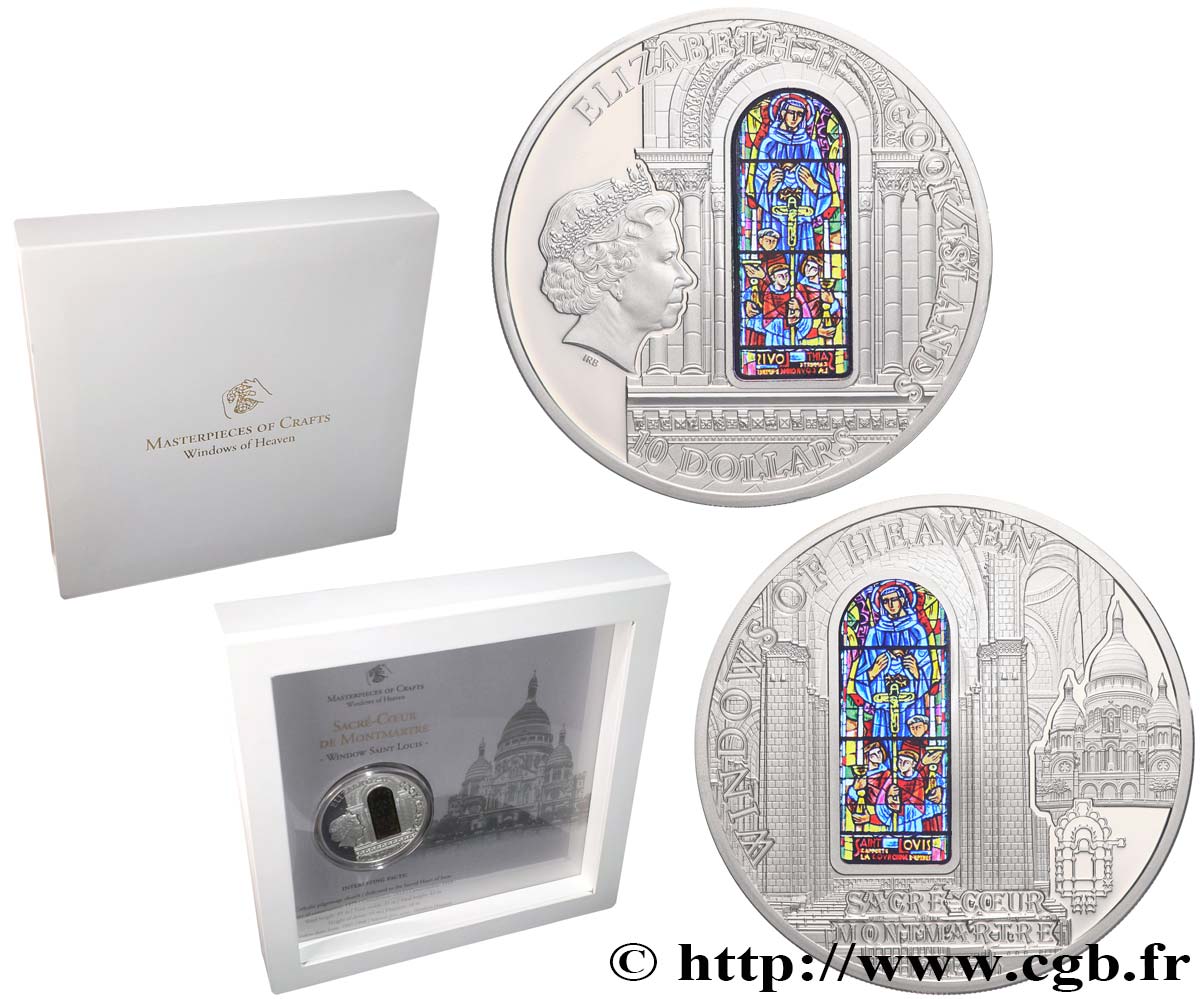 COOK ISLANDS 10 Dollars Proof Sacré-Coeur de Montmartre 2014  MS 