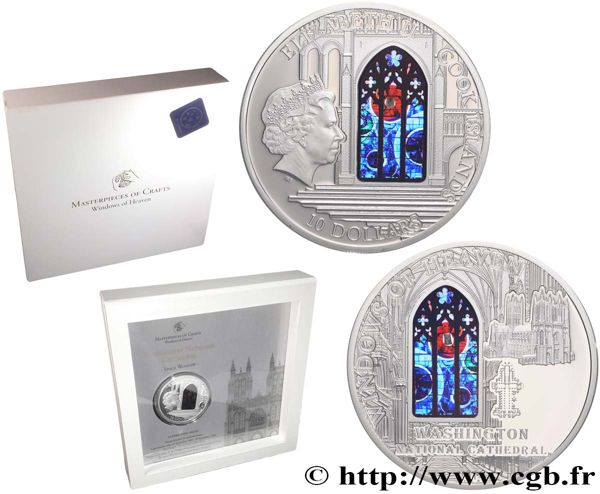 ISOLE COOK 10 Dollars Proof Washington National Cathedral 2014  FDC 