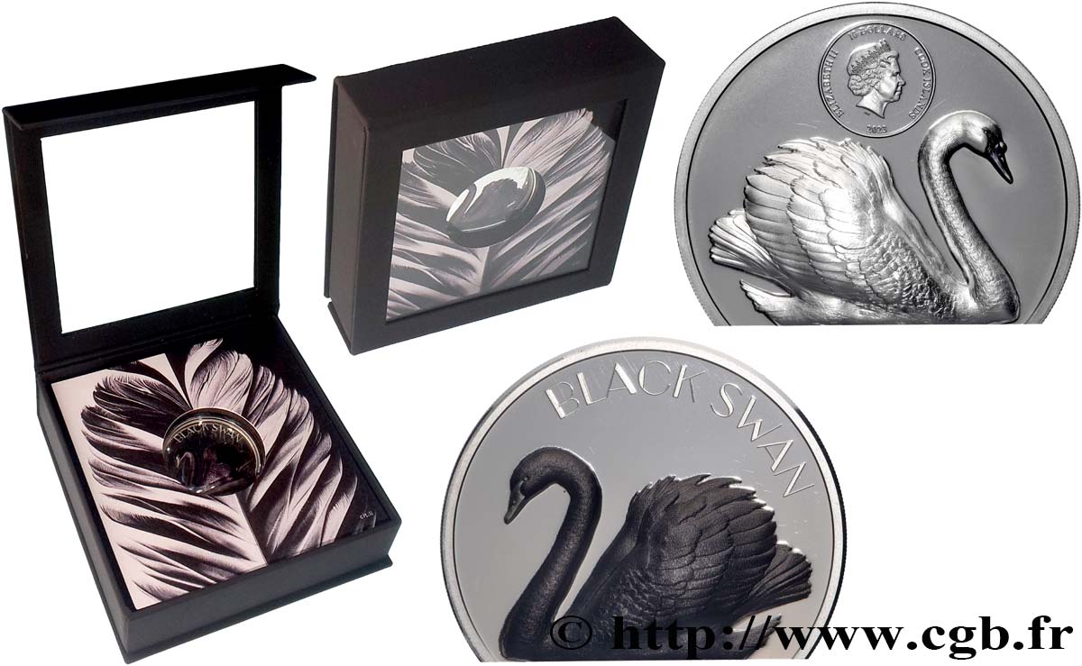 ISOLE COOK 10 Dollars Cygne Noir 2023  FDC 