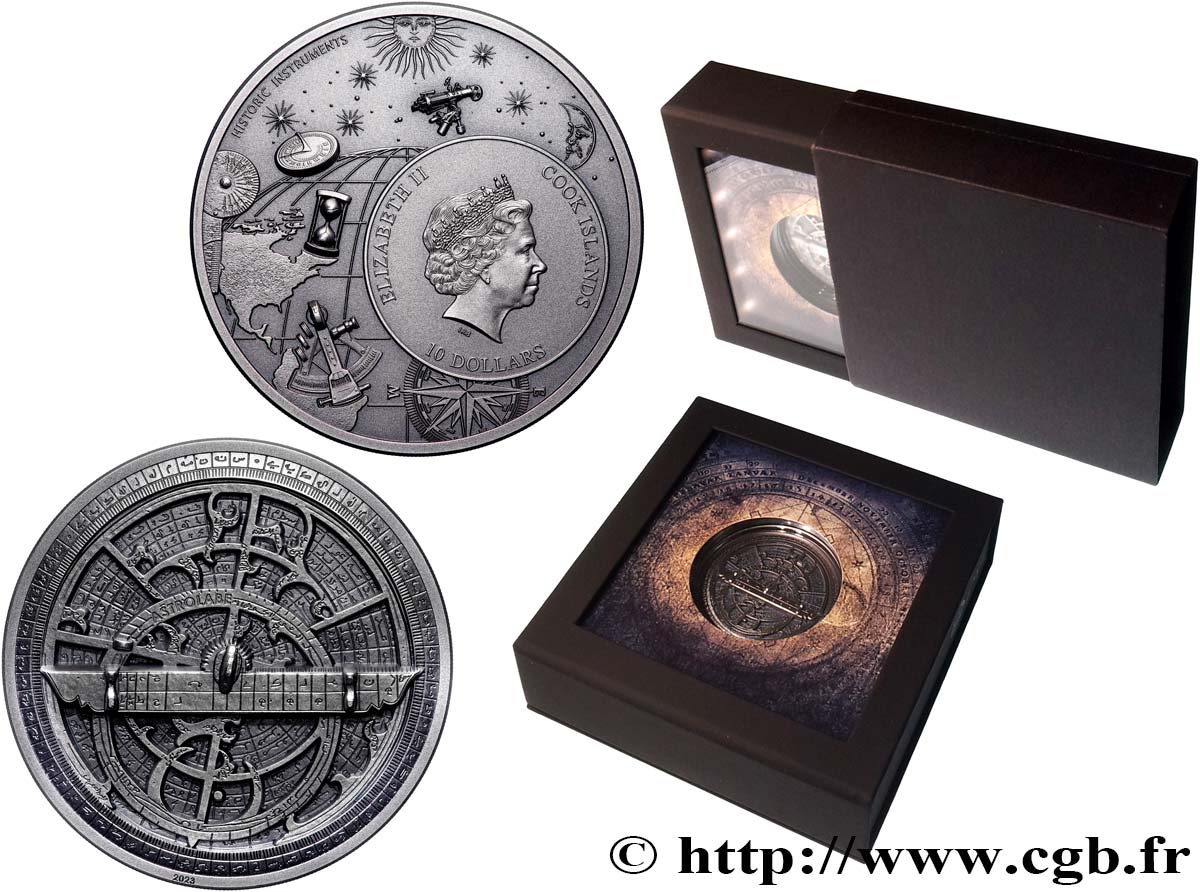 ISLAS COOK 10 Dollars Astrolabe 2023  FDC 