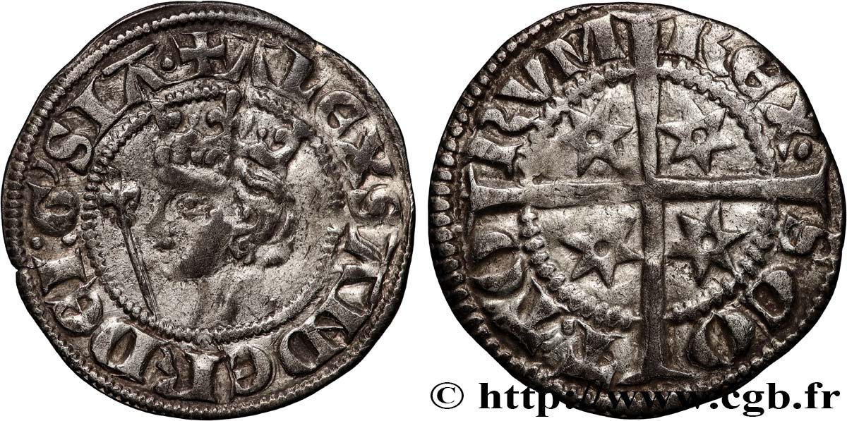SCOTLAND - KINGDOM OF SCOTLAND - ALEXANDER III Penny n.d. Édimbourg AU 