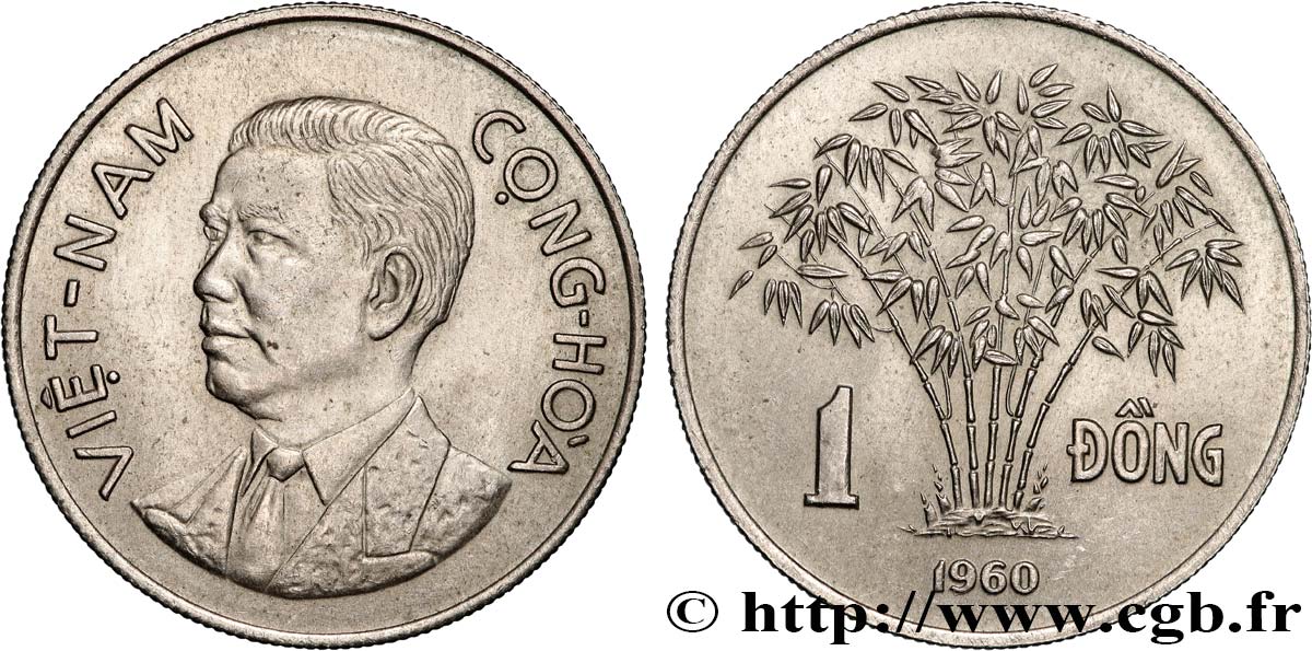 SOUTH VIETNAM 1 Dong “Viêt-Nam Cong Hòa” 
 1960 Paris AU 