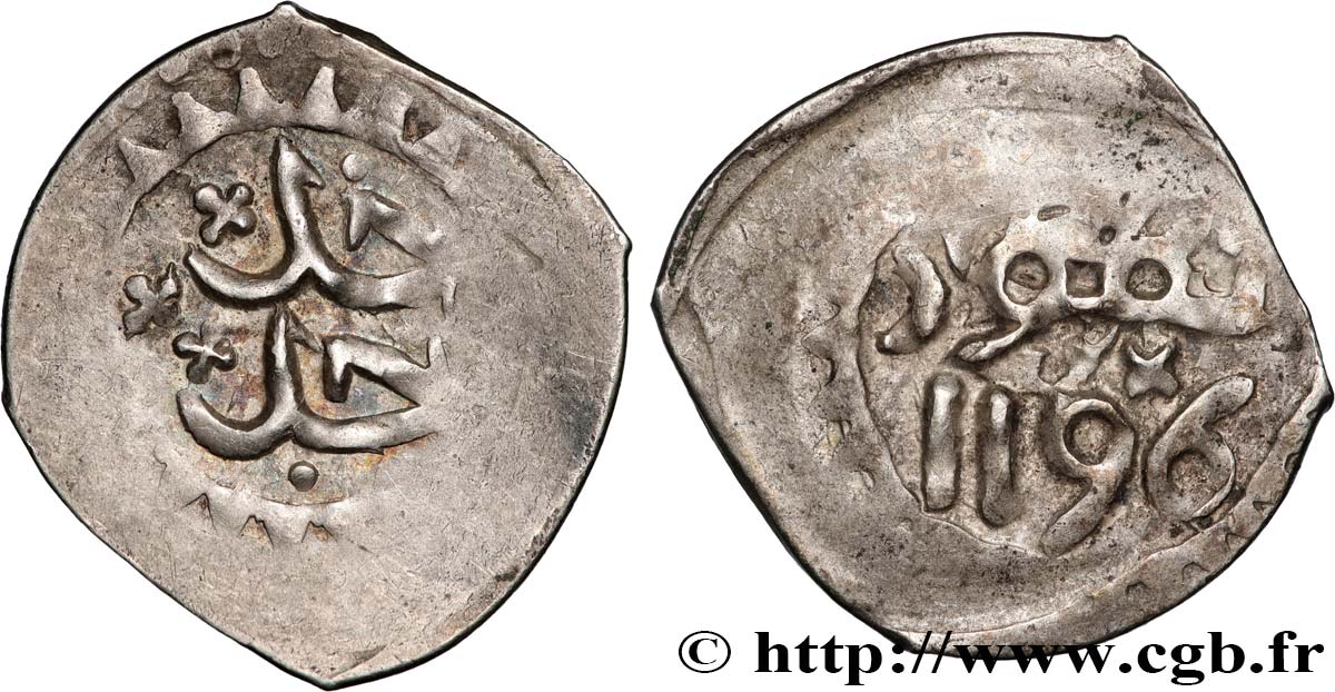 MOROCCO - (SIDI) MOHAMMED III 1 Dirham AH 1196 (1782) Tétouan XF 