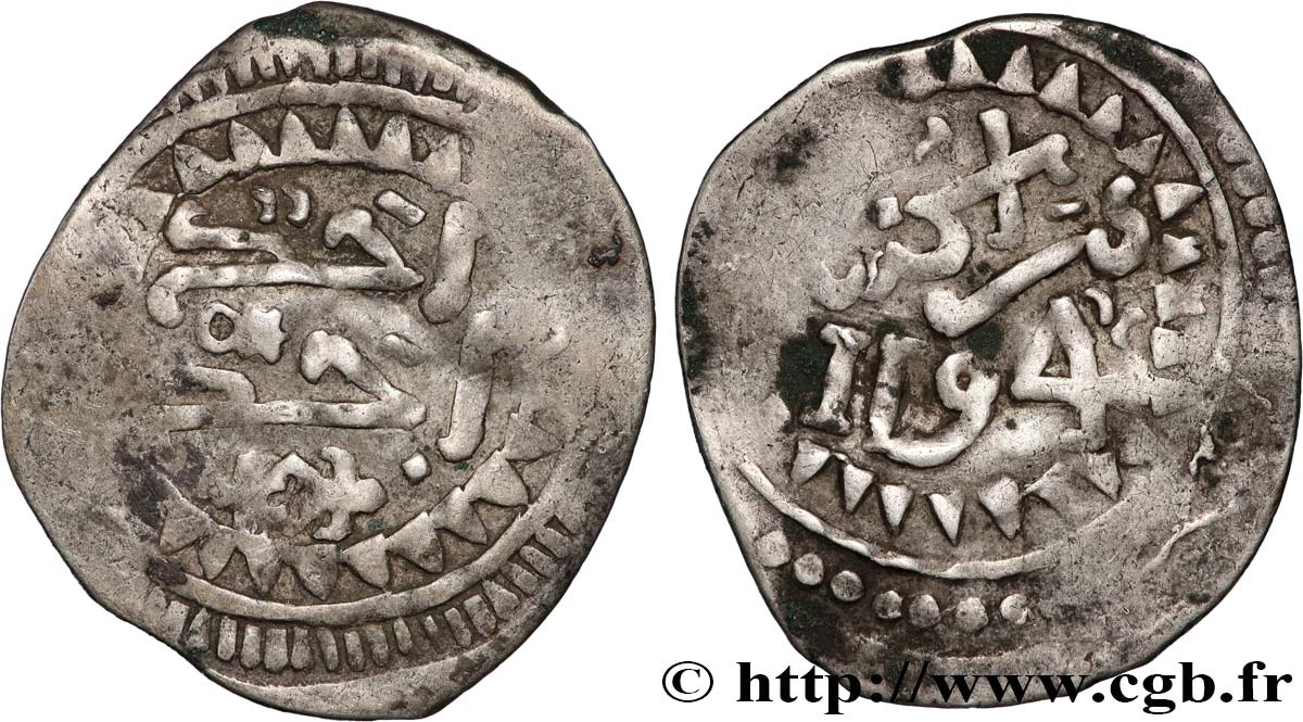 MOROCCO - (SIDI) MOHAMMED III 1 Dirham AH 1194 (1780) Marrakech XF 