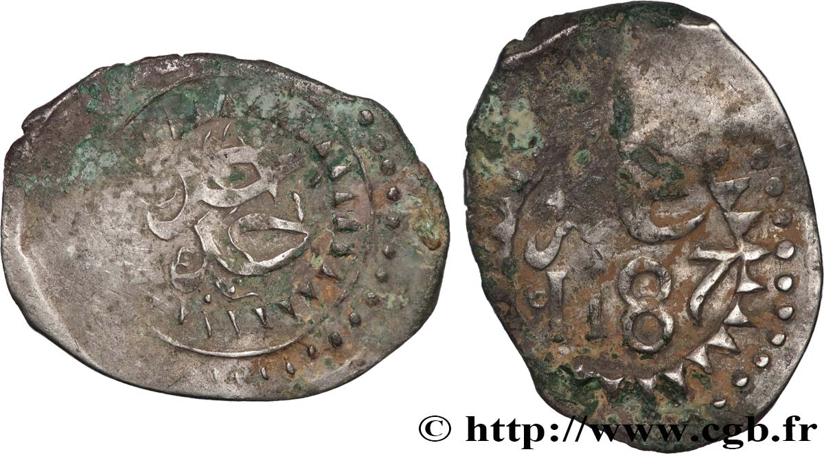 MAROC - (SIDI) MOHAMMED III 1 Dirham AH 1187 (1773) Sans atelier TB 