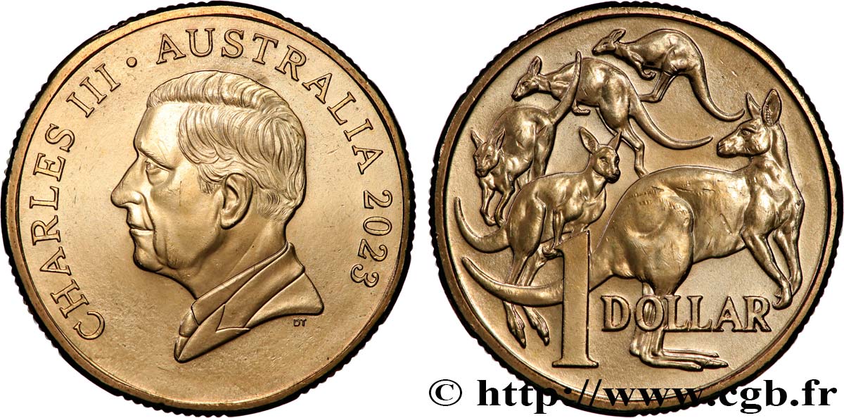 AUSTRALIA 1 Dollar Charles III 2023 Canberra SC 
